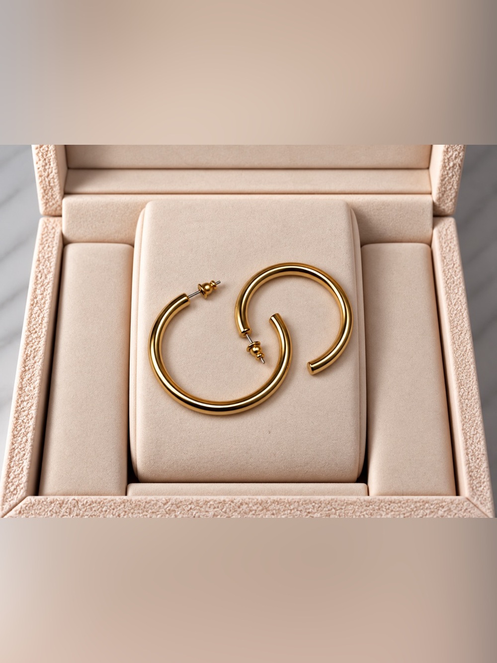Brass Hoop Earrings - Classic Women’s Jewelry